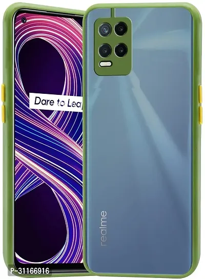 Classy Rugged Armor Polycarbonate Back Cover For Realme Rmx3081 ,Realme 8ProGuava Green-thumb0