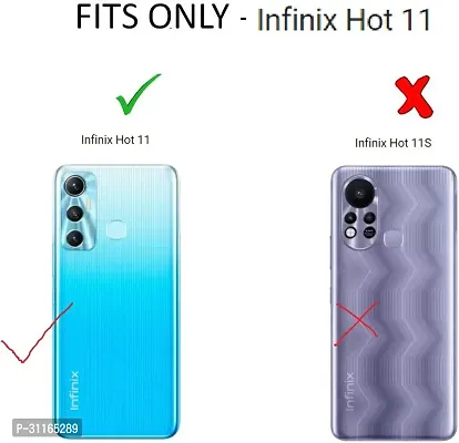 Classy Waterproof Rubber Back Cover For Infinix Hot 11-thumb5