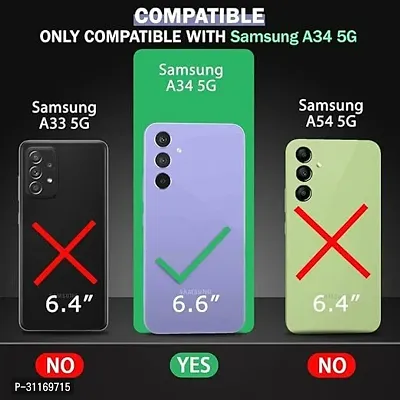 Classy Dual Protection Silicon Back Cover For Samsung A34 5GSma346E-thumb4