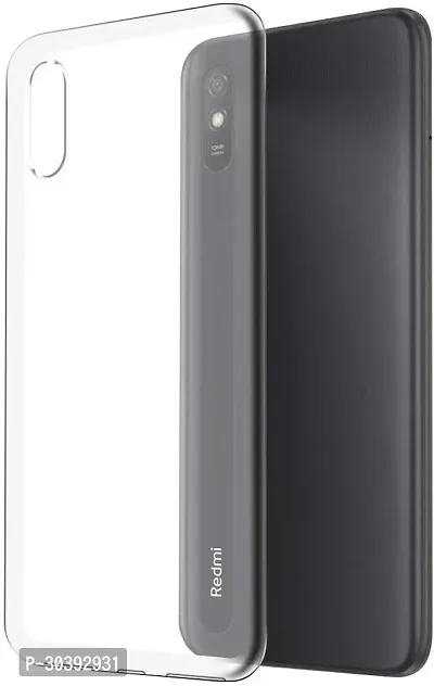 Coverblack Dual Protection Silicon Back Cover For Mi Redmi 9A SportTransparent Totu-thumb3