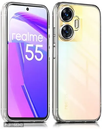 Classy Flexible Rubber Back Cover For Realme Narzo N55-thumb0