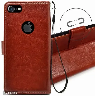 Coverblack Magnetic Case Artificial Leather Flip Cover For Apple Iphone 5SExecutive Brown-thumb2