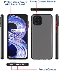 Classy Rugged Armor Polycarbonate Back Cover For Realme Rmx3081 ,Realme 8ProRich Black-thumb3