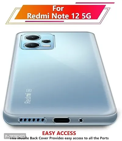 Coverblack Camera Bump Protector Rubber Back Cover For Redmi Note 12 5GTransparent-thumb5