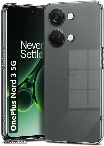 Coverblack Flexible Rubber Back Cover For Oneplus Nord 3 5GTransparent