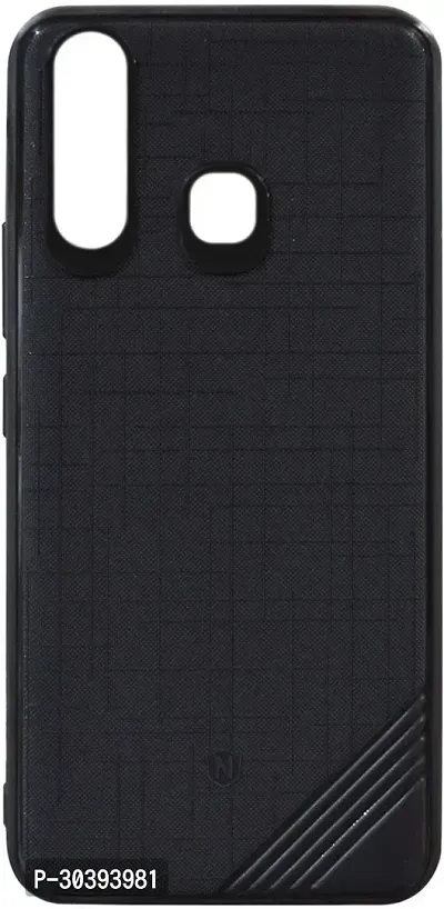 Coverblack Grip Case Rubber Back Cover For Vivo 1915 , Vivo Y19Black