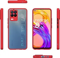 Coverblack Dual Protection Polycarbonate Back Cover For Realme Rmx3241 , Realme_8 5GRed-thumb1