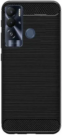 Classy Grip Case Rubber Back Cover For Tecno Pova NeoBlack-thumb1