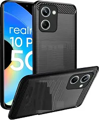 Coverblack Dual Protection Rubber Back Cover For Realme Rmx3660 , 10Pro 5GBlack-thumb1