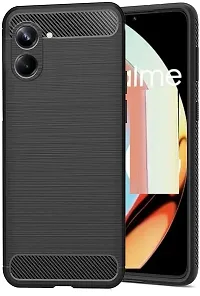 Coverblack Waterproof Rubber Back Cover For Realme Rmx3630 , Realme_10Black-thumb1