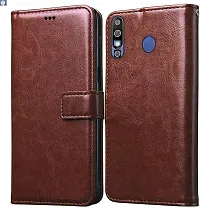 Coverblack Grip Case Artificial Leather,Silicon Flip Cover For Infinix X650C , Hot 8Vintage Brown-thumb1