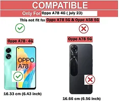 Coverblack Flexible Rubber Back Cover For Oppo A78 4GTransparent-thumb3