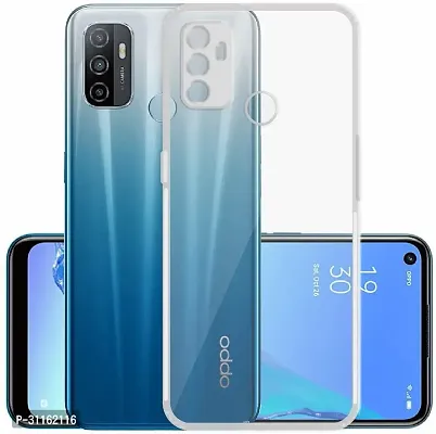 Coverblack Shock Proof Silicon Back Cover For Oppo A33Transparent-thumb0