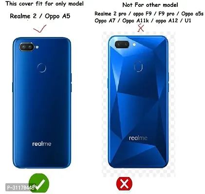 Classy Grip Case Artificial Leather,Plastic Flip Cover For Realme Rmx1805 , Realme_2Golden-thumb4