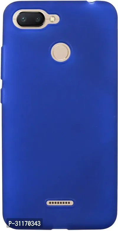 Classy Dual Protection Rubber Back Cover For Mi Redmi 6ARoyal Blue