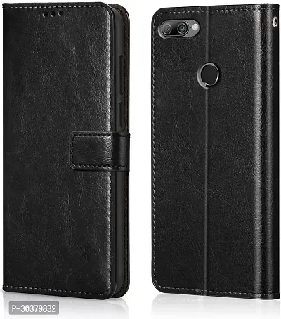 Coverblack Magnetic Case Artificial Leather,Silicon Flip Cover For Honor 9NLldal20Vintage Starry Black-thumb0