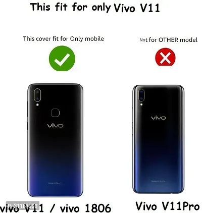 Classy Flexible Rubber Back Cover For Vivo 1806 , Vivo_V11Multicolor-thumb2