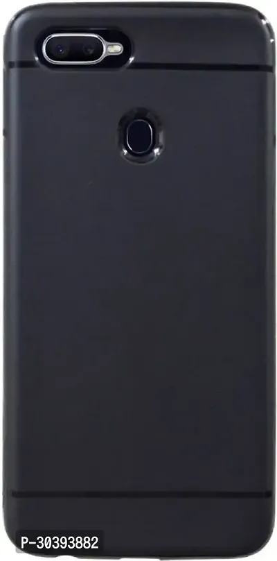 Coverblack Shock Proof Rubber Back Cover For Realme U1Black-thumb0