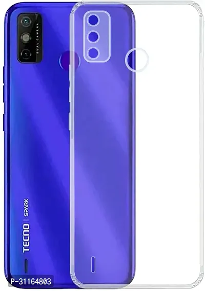 Classy Flexible Rubber Back Cover For Tecno Ke5 ,Spark Go 2020-thumb0