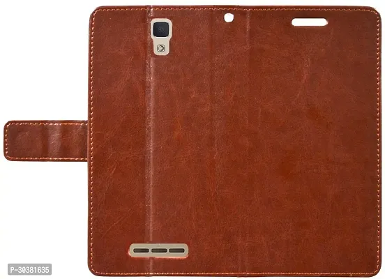 Coverblack Grip Case Artificial Leather,Rubber Flip Cover For Lenovo A2010Executive Brown-thumb2