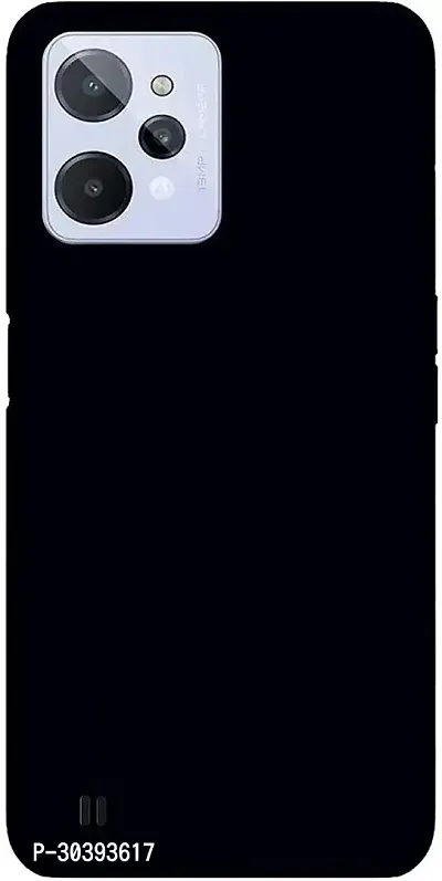 Coverblack Grip Case Rubber Back Cover For Realme Rmx3501C31 , Realme C31Black