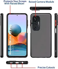 Coverblack Dual Protection Fiber Back Cover For Mi Redmi Note 10Pro MaxRich Black-thumb2