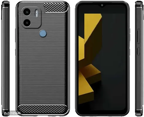 Classy Waterproof Rubber Back Cover For Mi Redmi A2 PlusBlack-thumb0