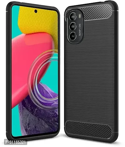 Classy Hybrid Tpu Silicon Back Cover For Motorola Moto G52Gravity Black-thumb0