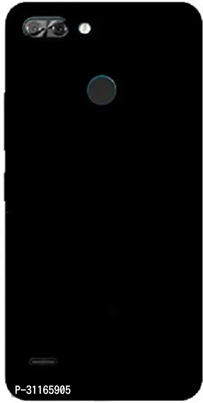 Classy Flexible Rubber Back Cover For Itel A46Black-thumb0