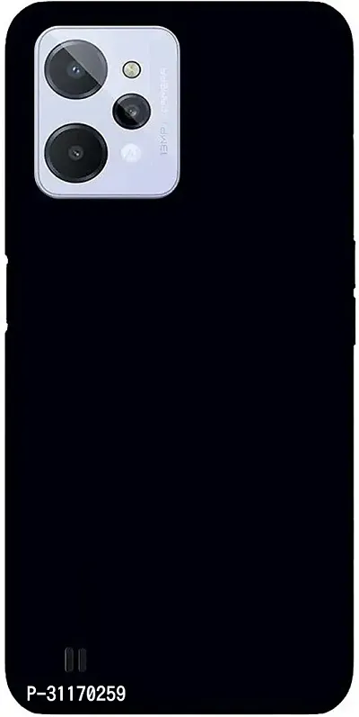 Classy Grip Case Rubber Back Cover For Realme Rmx3501C31 , Realme C31Black-thumb0