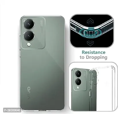 Coverblack Shock Proof Silicon Back Cover For Vivo V2310 , Y17S 4GTransparent Totu-thumb5