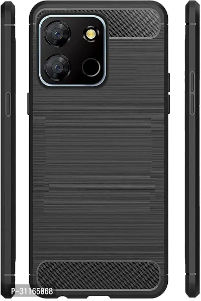 Classy Waterproof Rubber Back Cover For Itel A662L , Itel A60 , A60SBlack-thumb0