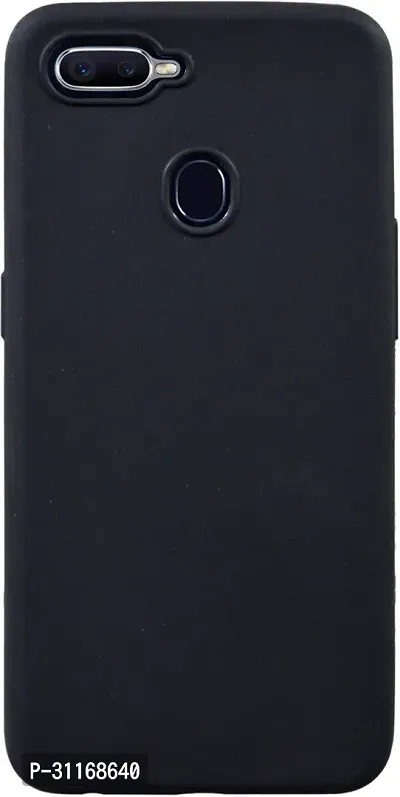 Classy Dual Protection Rubber Back Cover For Oppo Cph1881 (F9 )Black-thumb0