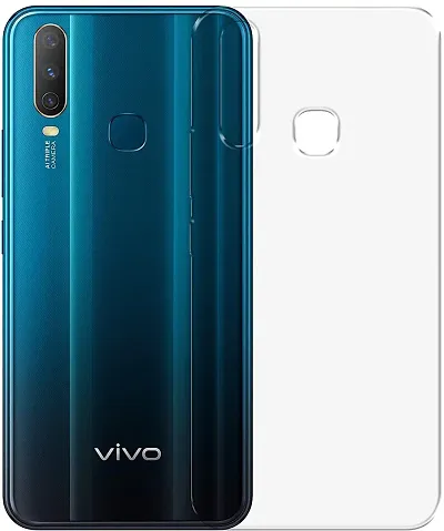 AC ADITI CREATIONS Plain (TPU) Transparent Back Cover for Vivo Y11