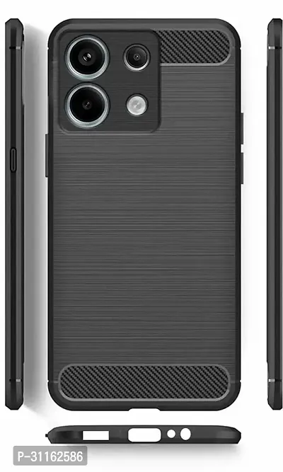 Coverblack Waterproof Silicon Back Cover For Mi Redmi Note 13Pro 5G 2024Gravity Black-thumb0