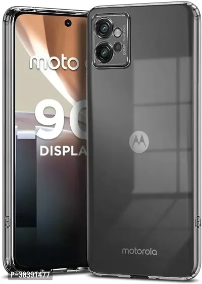 Coverblack Matte Finish Rubber Back Cover For Motorola G32Transparent