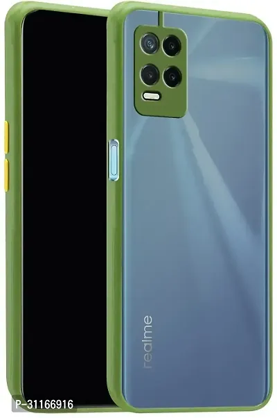 Classy Rugged Armor Polycarbonate Back Cover For Realme Rmx3081 ,Realme 8ProGuava Green-thumb2