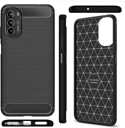 Classy Hybrid Tpu Silicon Back Cover For Motorola Moto G52Gravity Black-thumb2