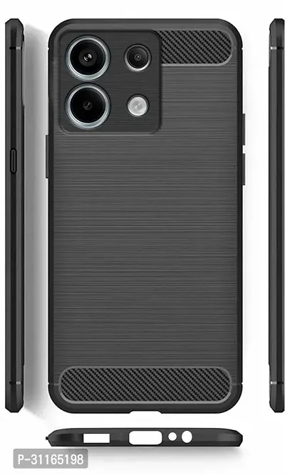 Classy Waterproof Silicon Back Cover For Mi Redmi Note 13Pro 5G 2024Gravity Black-thumb0