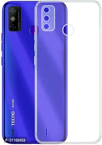 Classy Flexible Rubber Back Cover For Tecno Ke5 ,Spark Go 2020-thumb0