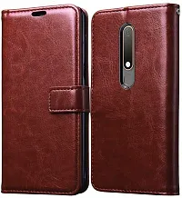 Coverblack Grip Case Artificial Leather,Plastic Flip Cover For Motorola Moto MExecutive Brown-thumb1