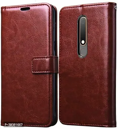 Coverblack Grip Case Artificial Leather,Plastic Flip Cover For Motorola Moto MExecutive Brown-thumb2