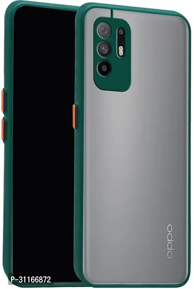 Classy Grip Case Aramid Fiber Back Cover For Oppo A94 5GParrot Green