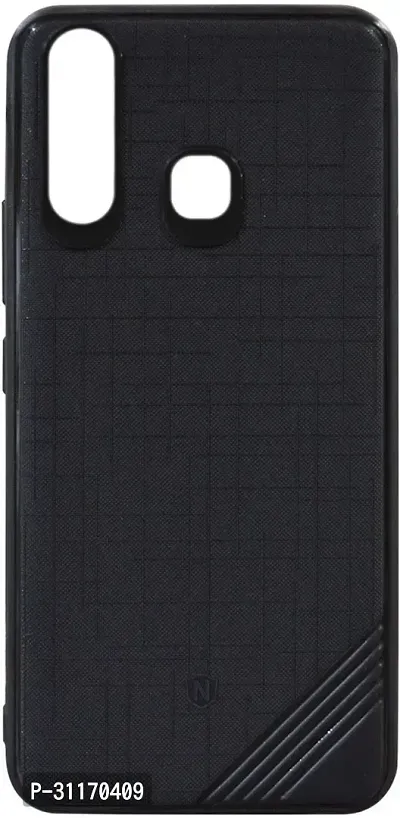 Classy Grip Case Rubber Back Cover For Vivo Y15Black-thumb2