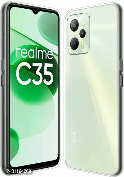 Coverblack Waterproof Rubber Back Cover For Realme Rmx3511 , Realme_C35Transparent Totu-thumb0