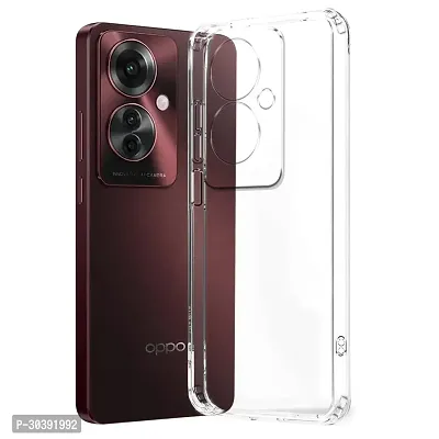 Coverblack Soft Rubber Silicone Clear Back Cover For Oppo F25 Pro 5G Transparent-thumb2