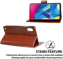 Classy Grip Case Artificial Leather,Rubber Flip Cover For Oneplus A5010 Oneplus 5TChocolate Vintage Brown-thumb3