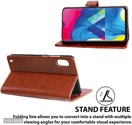 Classy Grip Case Artificial Leather,Rubber Flip Cover For Oneplus A5010 Oneplus 5TChocolate Vintage Brown-thumb4