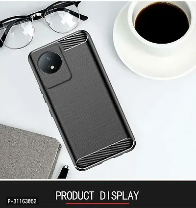 Coverblack Dual Protection Rubber Back Cover For Vivo Y02Black-thumb5