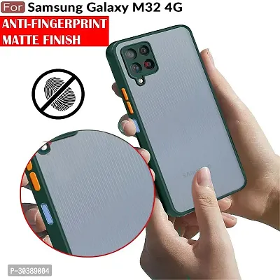 Coverblack Camera Bump Protector Polycarbonate Back Cover For Samsung M32 Prime 4GGreen-thumb4